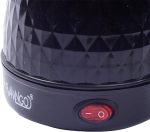 ⁦كنكة قهوة تركية كهربائية - 350 وات، سعة 0.5 لتر (5 أكواب)، تسخين سريع مع نظام حماية مزدوج، تصميم عملي للمطبخ والمكتب والرحلات، أسود⁩ - الصورة ⁦2⁩