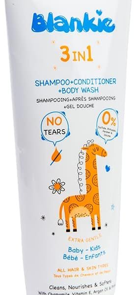 شامبو وبلسم وغسول للجسم 3 في 1 سعة 200 مل من بلانكي