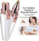 ⁦مزيل الشعر، أداة تشذيب الحواجب للوجه، ماكينة حلاقة الوجه 2 في 1 للنساء على شكل أحمر شفاه مع مؤشر طاقة، حلاقة محمولة للوجه والجسم، HX-202⁩ - الصورة ⁦5⁩