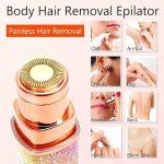 ⁦أداة إزالة شعر الحواجب والوجه للنساء، ماكينة حلاقة الوجه 2 في 1 محمولة على شكل أحمر شفاه للوجه والجسم، أداة حلاقة لاسلكية للعناية السريعة، HX-203⁩ - الصورة ⁦3⁩