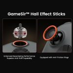 ⁦GameSir Nova 2 Lite Wireless Controller with Hall Effect Joysticks & Triggers, 2.4G & Wired 1000Hz Polling Rate, Macro Back Buttons, PC Gamepad Compatible with PC/Switch/Steam/iOS/Android (Grey)⁩ - الصورة ⁦4⁩