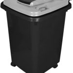 El Helal & Star | Garbage With Wheels 60 Liters Black * Gray