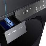 ⁦غسالة ملابس طراز ES-FS114KLE-G اوتوماتيك بالكامل سعة 11 كجم بتقنية العاكس من شارب، لون رمادي غامق⁩ - الصورة ⁦5⁩