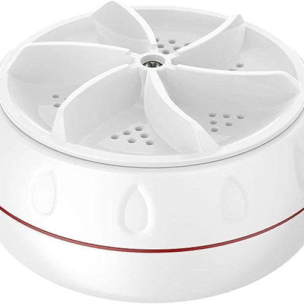 غسالة صغيرة محمولة تيربو تعمل بالموجات فوق الصوتية، مناسبة للسفر والعمل وغرفة النوم والتخييم أوتوماتيكية ، 0.8 كيلوجرام، تعبئة أمامية متعدد الألوان