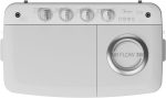 ⁦Midea washing Machine Twin Tub MTE02W120/W, Super big drum, Filter Air flow 360, 12K, White⁩ - الصورة ⁦3⁩