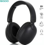 ⁦سماعة رأس لاسلكية اس دي 1101 مزودة ببلوتوث V5.3 مع ميكروفون خارجي وتدعم بطاقة SD من سودو، لون أسود، فوق الأذن⁩ - الصورة ⁦3⁩