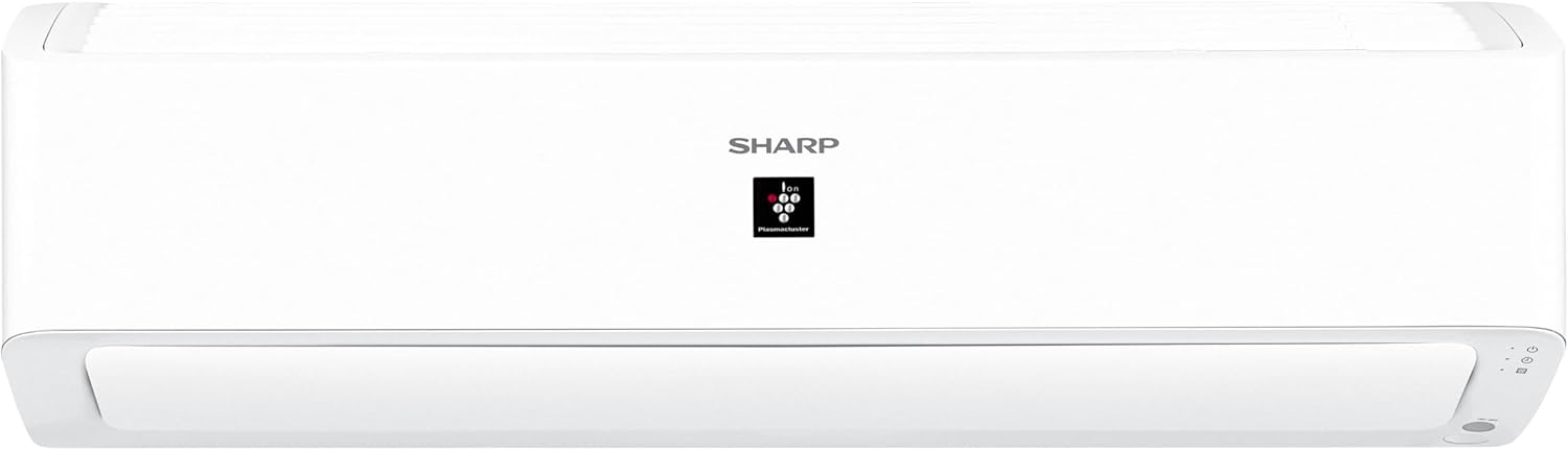 51gQ0pyaVqL._AC_SL1500_.jpg تكييف سبليت 2.25 حصان من شارب، تكييف كول ديجيتال بتقنية بلازماكلاستر، لون أبيض،AH-AP18ZHE