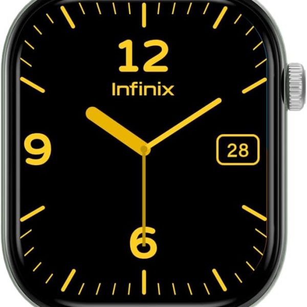 ساعة اكس ووتش H4 XW4L بشاشة لمس HD 2.04 بوصة من انفينيكس، مقاومة للماء IP68، وقت استخدام عادي 10 أيام، V5.3، قياس النبضات ونسبة الأكسجين في الدم، بطارية 300mAh، شحن مغناطيسي، دعم المكالمات، أخضر