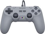 GameSir Tegenaria Lite Wired Controller for PC, Wired 1000Hz Polling Rate, Hall Effect Joysticks and 2 Remappable Buttons, Dual Vibration, Turbo, PC Controller for Steam/Android/iOS/Switch (Grey)