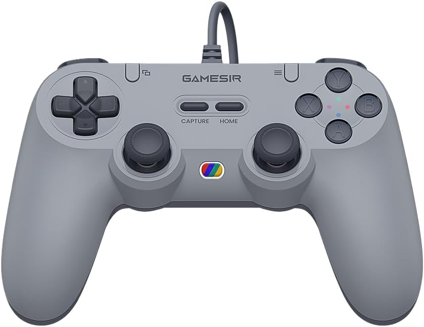 51iZ2hj9orL._AC_SL1000_.jpg GameSir Tegenaria Lite Wired Controller for PC, Wired 1000Hz Polling Rate, Hall Effect Joysticks and 2 Remappable Buttons, Dual Vibration, Turbo, PC Controller for Steam/Android/iOS/Switch (Grey)