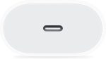 ⁦محول شاحن ابل 20 وات منفذ USB-C، أبيض⁩ - الصورة ⁦3⁩