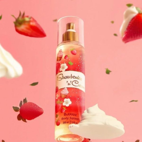 سبلاش للجسم برائحة الفراولة والكريم من ببلز