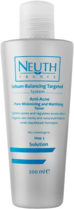 ⁦تونر مضاد لحب الشباب وتقليل المسام غير لامع من نيوث فرانس (للبشرة المعرضة لحب الشباب)، 200 مل⁩ - الصورة ⁦2⁩