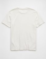 ⁦تيشرت من قماش بيكيه وتصميم على شكل مربع بقصة مريحة للرجال من امريكان ايجل⁩ - الصورة ⁦3⁩