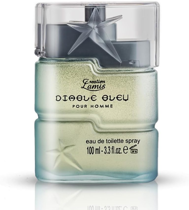 عطر ديابل بلو او دي تواليت للرجال شرقي وخشبي ذكوري يدوم طويلًا للجسم 100 مل من كرياشن لاميس
