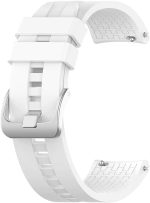 سوار ساعة رياضي صغير من السيليكون غير اللامع مقاس 22 ملم، 46 ملم، أبيض من اي بي