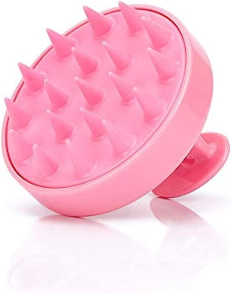 فرشاة تقشير فروة الرأس المضادة للقشرة بشعيرات سيليكون ناعمة من Rosarden للشعر الرطب والجاف (لون عشوائي)، من روزاردن