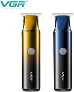 ⁦ماكينة حلاقة شعر ولحية احترافية لاسلكية بشاشة رقمية قابلة لإعادة الشحن من في جي ار شفرات فولاذ مقاوم للصدأ وكابل شحن USB و3 أمشاط توجيه مدة التشغيل 150 دقيقة 1200 مللي أمبير الساعة لون ذهبي⁩ - الصورة ⁦4⁩