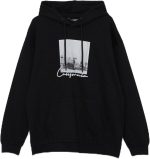 سويت شيرت بغطاء للرأس وأكمام طويلة مع طبعة للرجال من ال سي وايكيكي