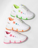 ⁦حذاء رياضي عصري من الجلد للاطفال - تصميم مطبوع انيق - 569⁩ - الصورة ⁦5⁩