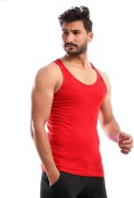 ⁦مجموعة من (5) تي شيرتات داخلية قطن بدون أكمام - للرجال⁩ - الصورة ⁦4⁩