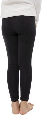 ⁦كارينا بنطلون لجينجز سادة بخصر مرتفع واستك للبنات⁩ - الصورة ⁦4⁩