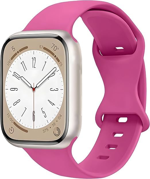 51rfgIsN5L._AC_.jpg سوار ساعة سيليكون 18 ملم من انخجيفت شوب، 8 الوان، متوافق مع ساعة ام اي برو