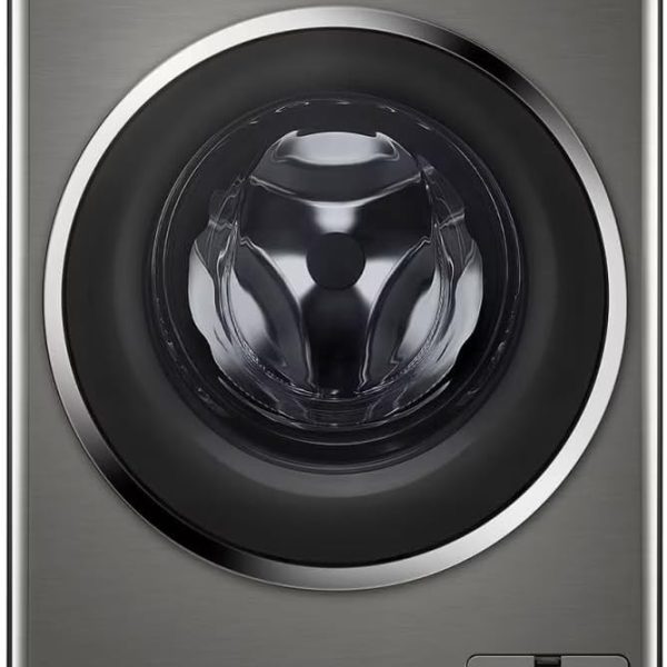 غسالة ذات تحميل أمامي 8 كجم بتقنية الذكاء الاصطناعي التشغيل المباشر (DD) والبخار - 6 حركات من سلسلة فيفاس ال جي F4R3TYGCP، فضي