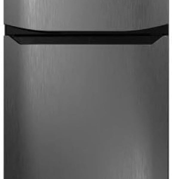 ثلاجة بخاصية إذابة الثلج (نو فروست) من تورنيدو، سعة 304 لتر، لون ستانلس ستيل غامق، موديل RF-33FT-DST