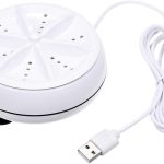 غسالة صغيرة 2 في 1 محمولة شخصية دوارة تعمل بالموجات فوق الصوتية مع كابل USB مناسبة للسفر والمنزل ورحلات العمل من ليكسادا ب ، تحميل علوي، بي متعدد الالوان، 5.0 كيلوجرام