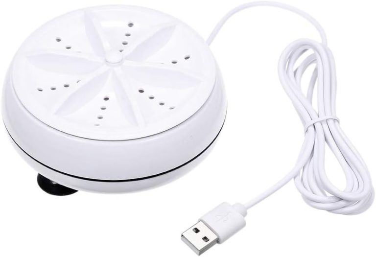 غسالة صغيرة 2 في 1 محمولة شخصية دوارة تعمل بالموجات فوق الصوتية مع كابل USB مناسبة للسفر والمنزل ورحلات العمل من ليكسادا ب ، تحميل علوي، بي متعدد الالوان، 5.0 كيلوجرام