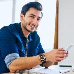 ⁦Sport Band Compatible with Apple Watch Bands 49 mm 45 mm 44 mm 44 mm 42 mm, Soft Silicone Wristband Strap with Classic Clasp for iWatch Series 10 9 Ultra SE 8 7 6 5 4 3 2 1 for Women Men, Black Color⁩ - الصورة ⁦4⁩
