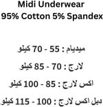 ⁦طقم ملابس داخلية قطنية للنساء، 5 قطع، الوان متنوعة، سراويل داخلية مريحة بخصر مرتفع⁩ - الصورة ⁦3⁩