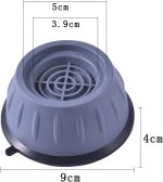 ⁦مجموعة وسادات لقواعد الغسالة، حصائر الغسالة المضادة للاهتزاز، ومثبط قدم مضاد للاهتزاز للغسالات والمجففات، وسادات عالمية مضادة للاهتزاز، عبوة من 4 قطع⁩ - الصورة ⁦2⁩