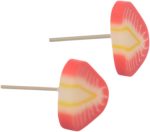 حلق عصري بتصميم فراولة للبنات من دافان - متعدد الألوان - 789