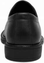 ⁦حذاء دربي رجالي جلد كلاسيكي، حذاء رسمي برباط، مناسب للعمل والمناسبات الرسمية⁩ - الصورة ⁦2⁩