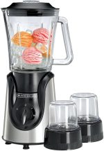 خلاط مع مطحنتين من بلاك اند ديكر، 600 وات، سعة 1.5 لتر، 600.0 واط، متعدد الألوان