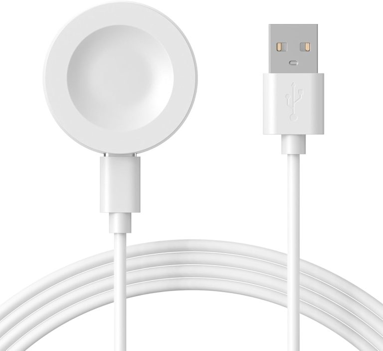 شاحن لساعة هواوي GT4/GT3/GT3 برو/GT2 برو/ووتش 4/4 برو/3/3 برو/التيميت/GT رانر من موجوست، كابل شحن USB بديل لاكسسوارات الساعات الذكية لون أبيض