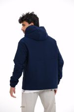 ⁦جاكيت ناعم ببطانة - كحلي⁩ - الصورة ⁦3⁩