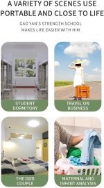 ⁦غسالة صغيرة محمولة قابلة للطي بحوض غسيل للملابس شكل جردل دوار صغير وعملي، تحميل علوي، متعدد الألوان⁩ - الصورة ⁦7⁩