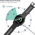 ⁦شاحن لساعة هواوي GT4/GT3/GT3 برو/GT2 برو/ووتش 4/4 برو/3/3 برو/التيميت/GT رانر من موجوست، كابل شحن USB بديل لاكسسوارات الساعات الذكية لون أبيض⁩ - الصورة ⁦6⁩