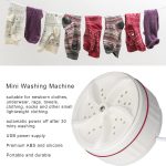 ⁦غسالة محمولة من الميكاكوز ملابس داخلية صغيرة تيربو مع USB دورة 30 دقيقة للمنزل والعمل والسفر والفصول الدراسية الجامعية والكارافان والشقق أبيض⁩ - الصورة ⁦4⁩