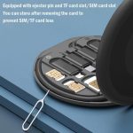Yesimla USB C Adapter OTG Cable Kit, Multi Charging Cable Case Convertor USB C to iOS Device/Type C/Micro/USB A Adapter, Data Transfer Contains Card Slot for Traveling, Use as Phone Holder (Black) - الصورة 5