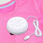 ⁦غسالة صغيرة 2 في 1 محمولة شخصية دوارة تعمل بالموجات فوق الصوتية مع كابل USB مناسبة للسفر والمنزل ورحلات العمل من ليكسادا ب ، تحميل علوي، بي متعدد الالوان، 5.0 كيلوجرام⁩ - الصورة ⁦8⁩