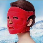 ⁦قناع تدليك جل مغناطيسي من التورمالين للوجه بخرز ثلجي علاجي لتنحيف الوجه حجر احترافي جيد التهوية وناعم وقابل للغسل احمر كل الأنواع⁩ - الصورة ⁦3⁩