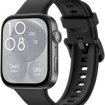 Huawei Watch Fit 3 Silicone Bracelet, Breathable Soft Sport Replacement Band for Women/Men, Adjustable Waterproof Strap for Smartwatch Fit3