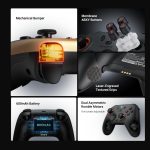 ⁦GameSir Nova 2 Lite Wireless Controller with Hall Effect Joysticks & Triggers, 2.4G & Wired 1000Hz Polling Rate, Macro Back Buttons, PC Gamepad Compatible with PC/Switch/Steam/iOS/Android (Grey)⁩ - الصورة ⁦9⁩