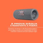 ⁦مكبر صوت بلوتوث محمول جي بي ال فليب 6، مقاوم للماء والغبار، لون رمادي، في الاذن⁩ - الصورة ⁦4⁩