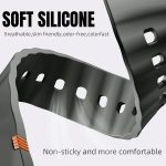 ⁦سوار رياضي سيليكون ناعم لجالاكسي ووتش 6 كلاسيك 47 ملم 43 ملم وجالاكسي ووتش 5 برو وووتش 4 كلاسيك 42 ملم 46 ملم للرجال والنساء بدون فجوات لسامسونج جالاكسي ووتش 7 6 5 4 FE 40 ملم 44 ملم⁩ - الصورة ⁦4⁩