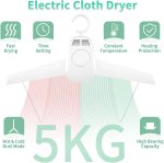 ⁦Electric Clothes Dryer - Versatile Portable Dryer with Hot and Cold Settings, Quiet Functionality, Perfect for Home Use, Travel, and Drying Children's Garments⁩ - الصورة ⁦2⁩